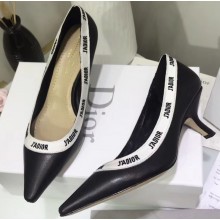 Dior Heel 6.5cm J'Adior Pumps in Lambskin Black 2020