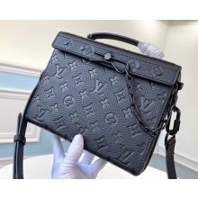 Louis Vuitton Monogram Leather Mini Soft Trunk Bag M61117 Black 2020