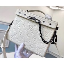 Louis Vuitton Monogram Leather Mini Soft Trunk Bag M61117 White 2020