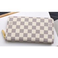 Louis Vuitton Zippy Wallet Damier Azur Canvas N63503 Pink