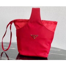Prada Vintage Shoulder Hobo Bag 1420 Red 2020
