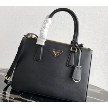 Prada Galleria Small Saffiano Leather Bag 1BA863 Black