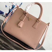 Prada Galleria Medium Saffiano Leather Bag 1BA274 Nude Pink