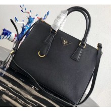 Prada Galleria Medium Saffiano Leather Bag 1BA274 Black