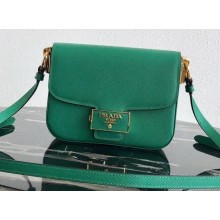 Prada Emblème Saffiano Leather Shoulder Bag 1BD217 Green 2020