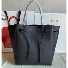 Celine Small Cabas Phantom Bag in Grained Calfskin Black