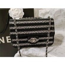 chanel Strass, Silver-Tone Metal Metal Evening Bag Black & Silver AS4297 2024