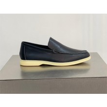 Loro Piana MEN'S leather Summer Walk Moccasin black 2022