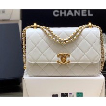 Chanel Calfskin Mini Flap Bag AP2615/AP2649 WHITE 2021