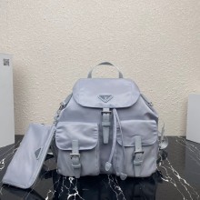 Prada Medium Nylon Backpack 1BZ811 Blue 2021