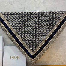 Dior Cashmere and Linen Oblique Shawl blue 2022
