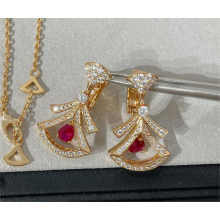 bvlgari divas' dream earrings with red diamond 2023 