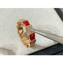 bvlgari serpenti ring red 2023