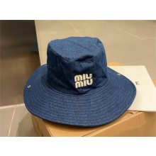 Miu Miu Logo denim cowboy hat 2024
