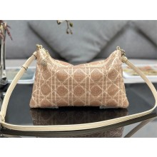 Dior Dream bag in Dusty Ivory Cannage Cotton with Bead Embroidery 2023