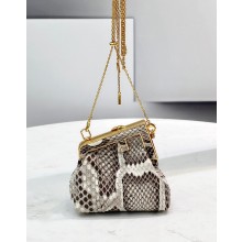 Fendi First Nano Python Leather Bag Charm 2021