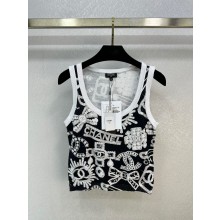 CHANEL Cashmere Black & White TANK P74384 2024 SS