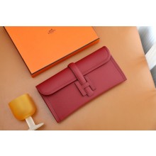 Hermes Jige Elan 29 epsom leather Clutch Bag rouge grenade handmade(original quality)