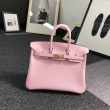 Hermes Birkin 30/35 Bag In Original togo Leather With Gold/Silver Hardware light pink