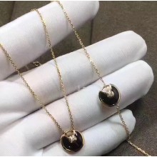 Cartier Real 18k amulette de necklace XS model Black