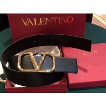valentino 4cm vlogo belt black