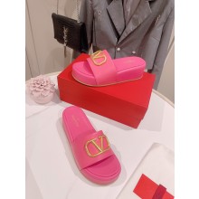 VALENTINO VLogo Signature Slide Sandal PINK