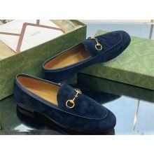 Gucci Jordaan loafer ‎406994 dark blue 2023