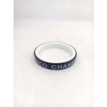 CHANEL Resin Black & WHITE Bracelet AB8421 
