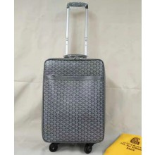 Goyard Rolling Trolley Travel Luggage Bag Gray