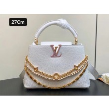 Louis vuitton Capucines BB AG IN Taurillon leather SILVER SEA M12279 2025