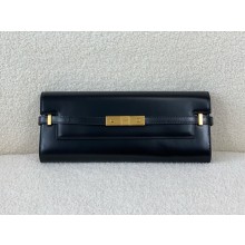 Saint Laurent MANHATTAN CLUTCH IN BOX  leather black(original quality)