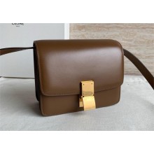 Celine mini Classic box Bag in Calfskin caramel