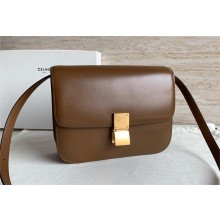 Celine Medium Classic box Bag in Calfskin caramel