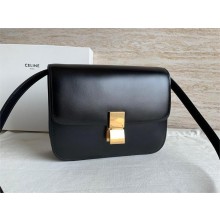Celine Medium Classic box Bag in Calfskin black