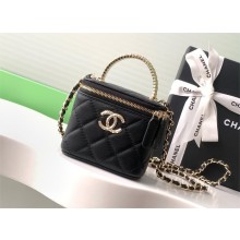 chanel black mini clutch with chain AP4205 2024