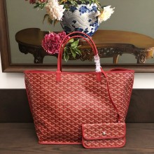 Goyard Anjou Reversible Tote PM/GM Bag red