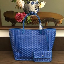 Goyard Anjou Reversible Tote PM/GM Bag Blue