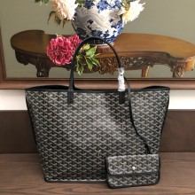 Goyard Anjou Reversible Tote PM/GM Bag Black