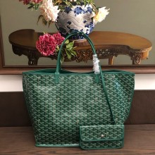 Goyard Anjou Reversible Tote PM/GM Bag green