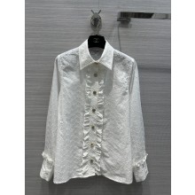 chanel white cotton shirt 2023 