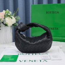 Bottega Veneta intrecciato leather mini jodie top handle bag black