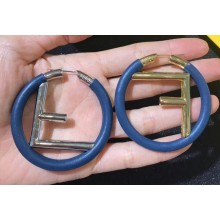 Fendi F Is Fendi Loop Earrings Blue