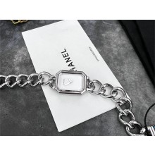 chanel Première Gourmette Chain Watch white/silver 2023