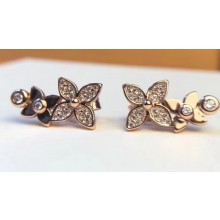 Louis Vuitton Star Blossom Earrings, Pink Gold And Diamonds Q96607