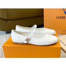 Louis Vuitton Romy Flat Ballerina 1ACUOC WHITE 2024