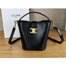 CELINE BLACK SMALL BUCKET LOUISE IN SMOOTH CALFSKIN 2025