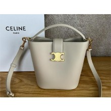 CELINE CREAMY SMALL BUCKET LOUISE IN SMOOTH CALFSKIN 2025