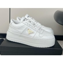 PRADA Downtown Bold leather sneakers White 2024