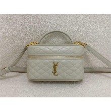 Saint Laurent GABY vanity bag in lambskin BLANC VINTAGE(original quality)