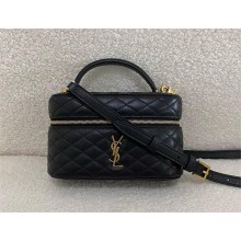 Saint Laurent GABY vanity bag in lambskin black(original quality)